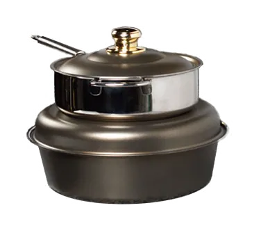 Spring USA 2385-597/6 Soup Tureen, 6‑7 Qt, 13‑3/4"×11" O.A.,Bronze‑Gold, Cover,Induction Ready