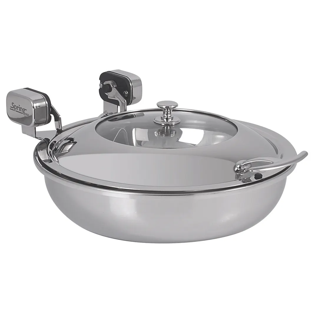 Spring USA 2472-6/36 Induction Server, 14.17" Dia x 7.11" H, Stainless Steel Holds 1‑1/4 2‑1/2 & 4 Qt