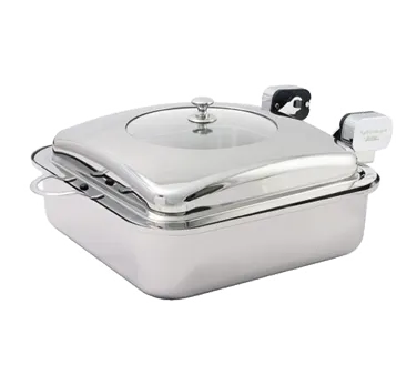 Spring USA 2474-6 Induction Server 6Qt 18"L x15-5/8"W x7"H Hinged Top 18/10 Stainless Steel