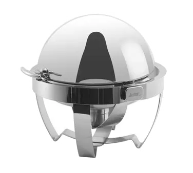 Spring USA 2510-6/35 Rondo Chafer, Round 8-Qt 13-3/4" Dia, Roll-Top Lid, 18/10 Stainless Steel, NSF