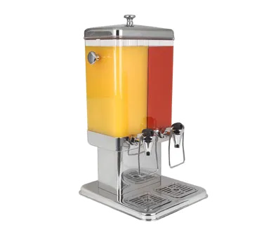 Spring USA 2512-6/5.2 Double Dispenser, 2 x 5 L Poly Vessels, 12" x 14" x 26", Steel Lid & Base, NSF