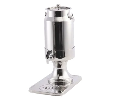 Spring USA 2528-6/5 Milk Dispenser 5-1/4 Qt 18-1/2"H x7"D Plast., FA‑505 Spigot, 18/10 SS Faucet
