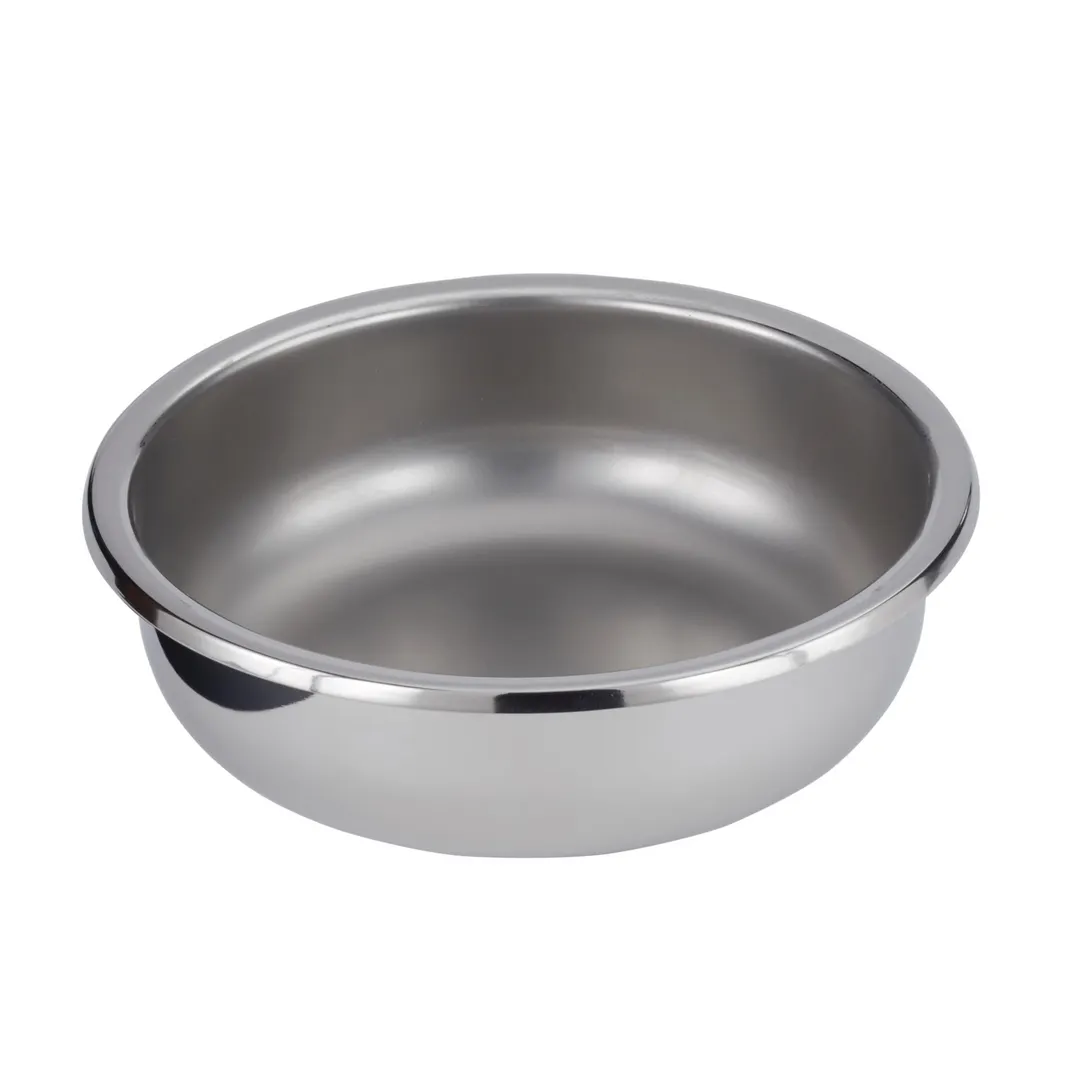 Spring USA 272-66/27 Insert, 10.2" x 10.2" x 4.75" Round 4 Qt Steel Inset, Oven Safe