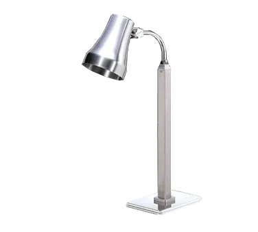 Spring USA 2791-5 Heat Lamp, 8"W x 10.5"D Base, 25.6" H, Stainless Steel, 250W Bulb, 110-120V