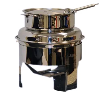 Spring USA 3375-6/6 Soup Station, 6 Qt, 11-7/8" Dia x 16-1/2" H, 18/10 Stainless Steel, Hinged Cover