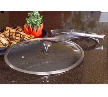 Spring USA 365-21/38M Motif Cover, Oval Roaster, 13"-15" Domed Tempered Glass, Stainless Steel Rim