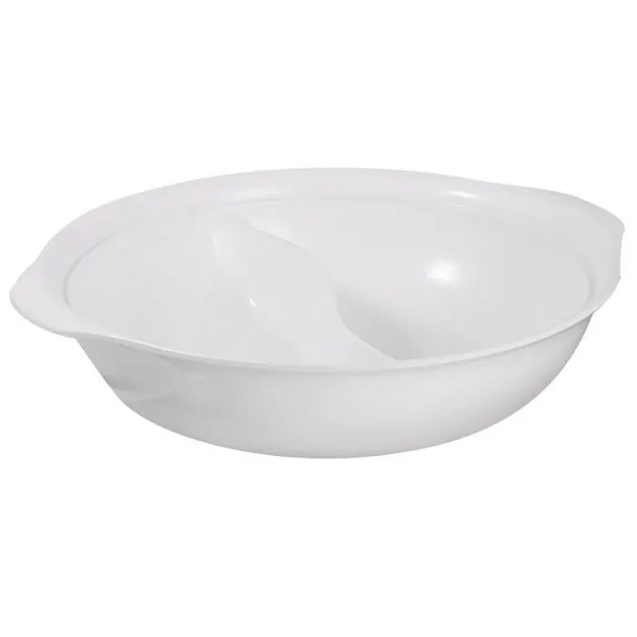 Spring USA 8258-2/30/2 Motif Pan 3‑3/4Qt 12" Dia × 3‑1/4" White Aluminum Induction Teflon Non‑Stick