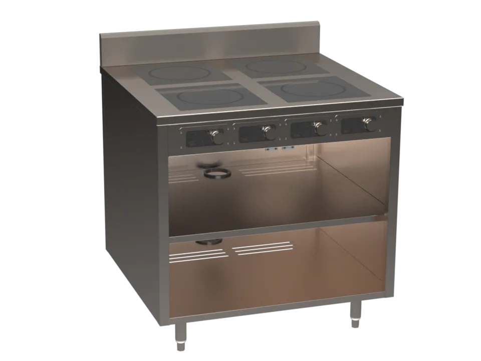 Spring USA BOH-1800 Boh Induction Flameless Cooking Cart, Electric, 36"