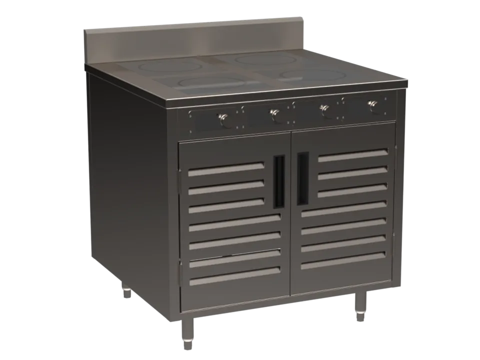 Spring USA BOH-1800D Boh Induction Flameless Cooking Cart, Electric, 36"