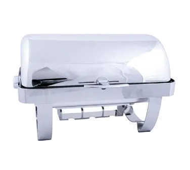 Spring USA K2509-6 Chafer Rect 9-7/8 Qt, 26"L x 18-7/8"W x 15-3/4"H, 18/10 Stainless Steel Roll Cover