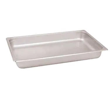 Spring USA K509-60 Rectangular Water Pan for K2509-6 Chafer, 12" x 8" Metal, Fits Water Reservoir