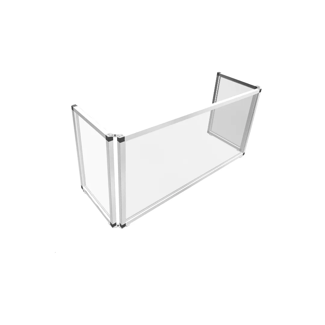 Spring USA MSG4824 Sneeze Guard, 48"W X 25"D X 24"H, 3-Sided, Folds Flat
