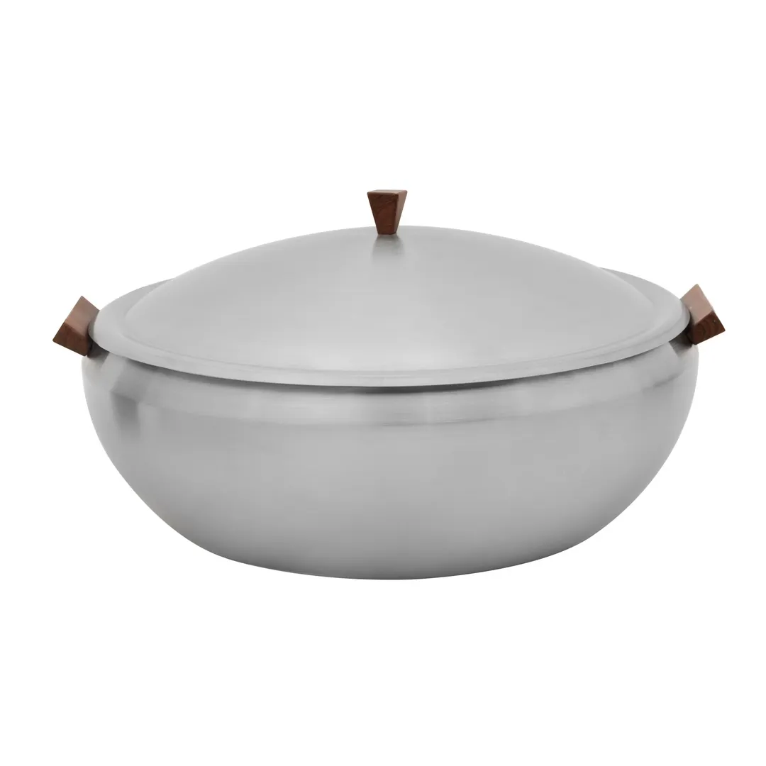 Spring USA SK-14503180 Skyra Chafing Dish, 9 Qt, 15" Dia x 9" H Steel Lift‑Off Lid Induction Ready
