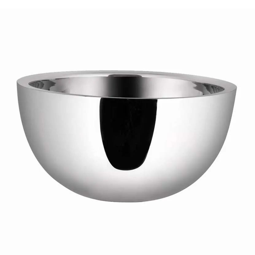 Spring USA SK-5401141 Skyra Dobbelt Revere Serving Bowl, 7" x 5", 1.79 Qt 1.7 L Steel Mirror