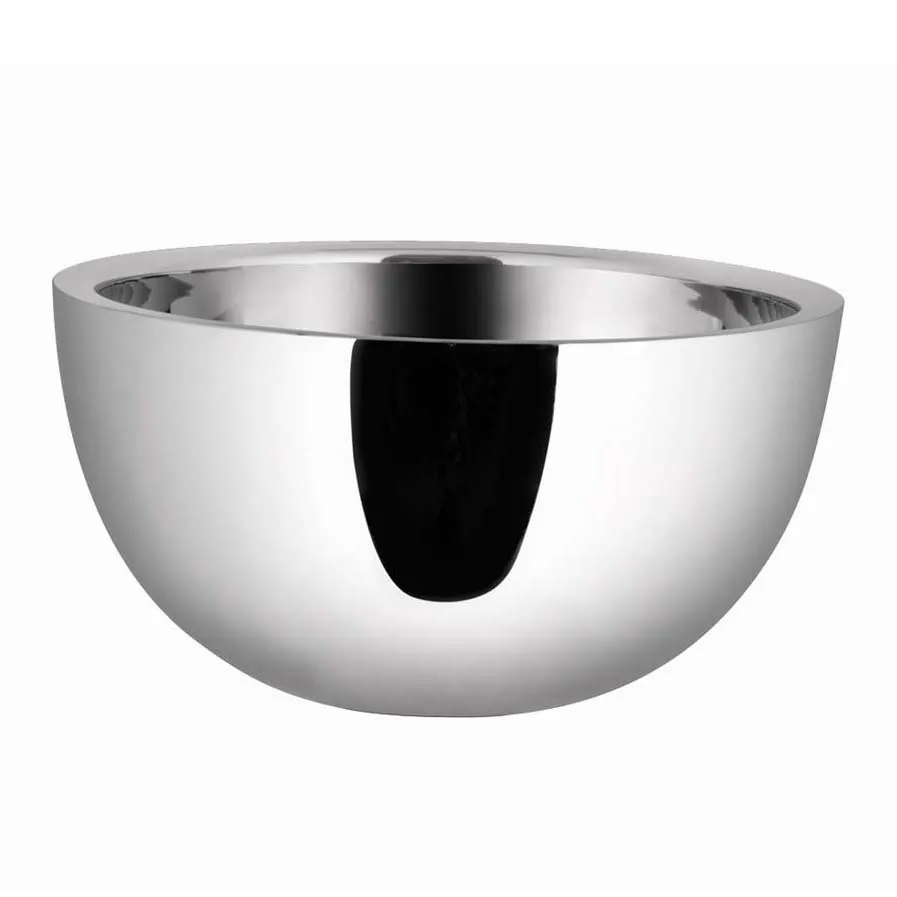Spring USA SK5402141 - Skyra Dobbelt Bowl, 10" Dia x 6" H, 3.17 Qt (3 L) Steel Mirror