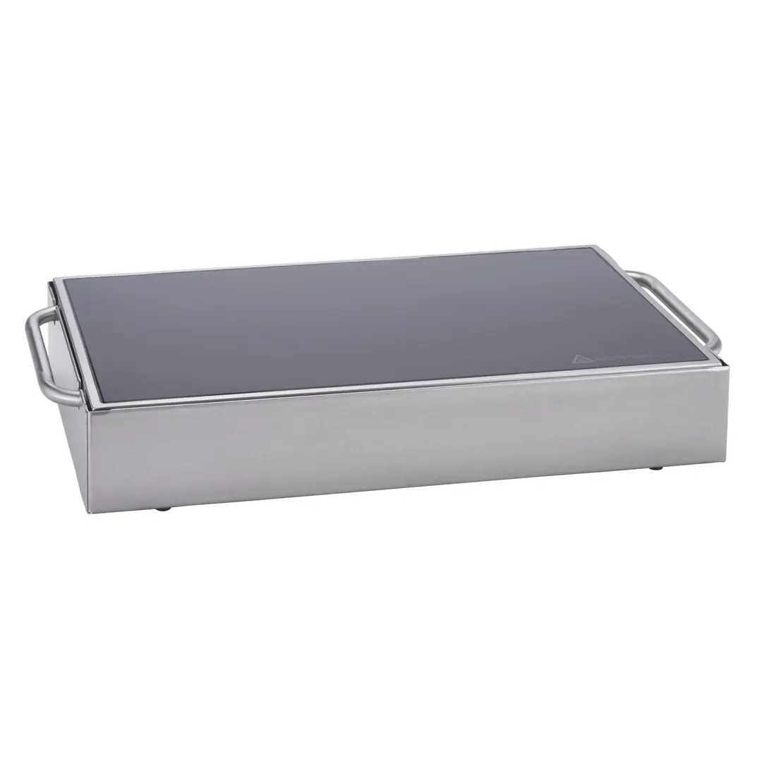Spring USA STS-1220-T Riser, 22" W x 14" D x 3.5" H, Stainless, Silvers, Max 4" Height, 1‑2 Steps