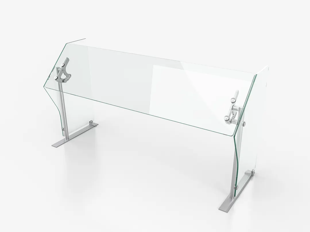 Spring USA VG3-P-SP-48 Versa-Gard Freestyle Glass Food Shield, 48" X 28”