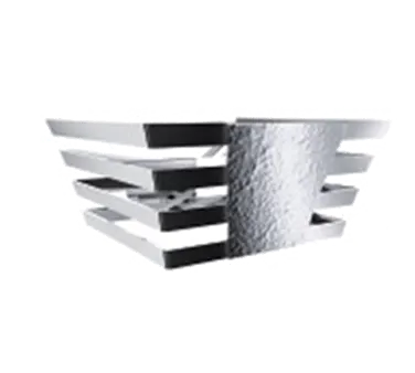 Spring USA XC1124 XCESSories Towers Display, Rectangular 4-3/8" H x 8" W 18/8 Stainless SteelStand