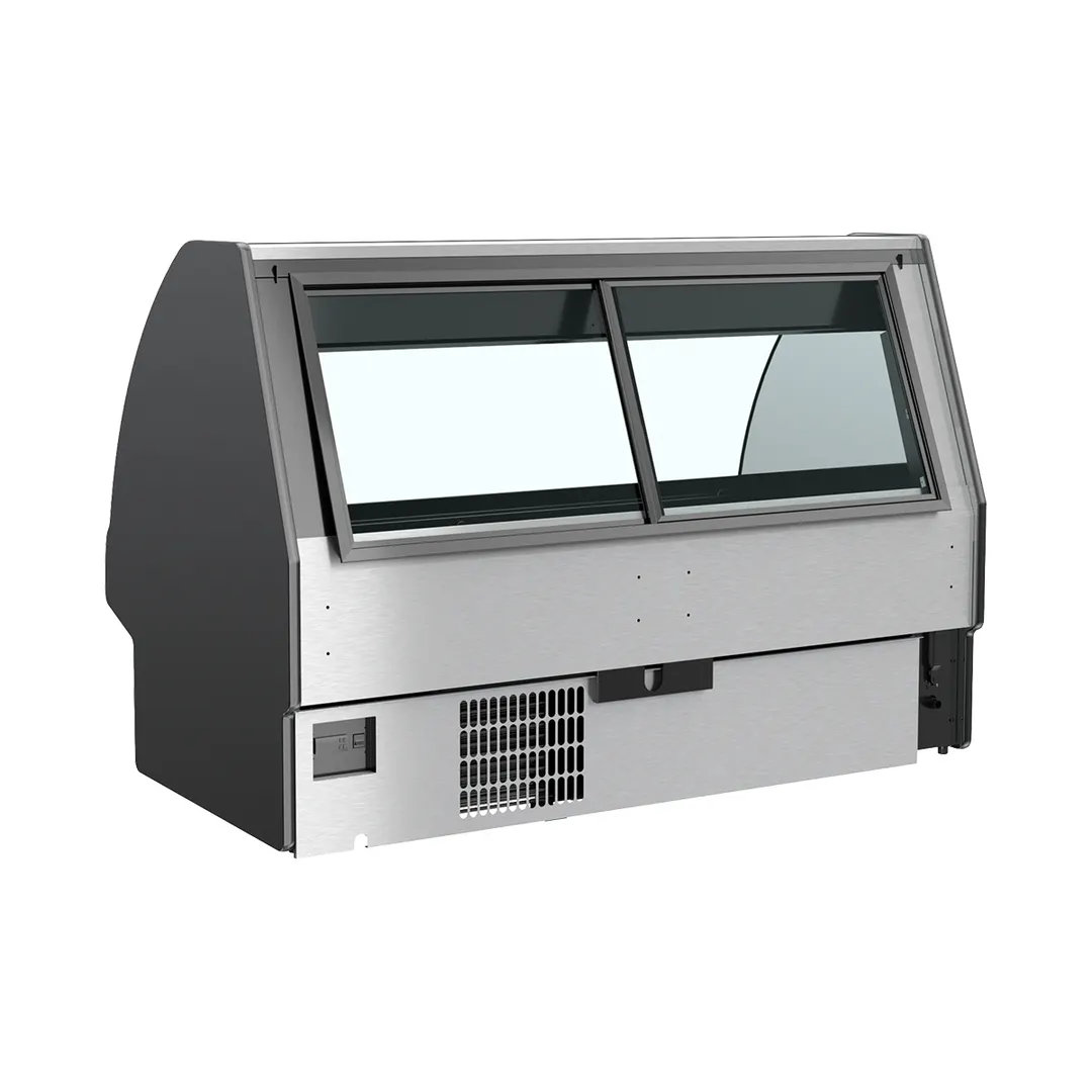 Structural Concepts GMG5 63" Single Duty Curved Refrigerated Meat Display Case, Remote