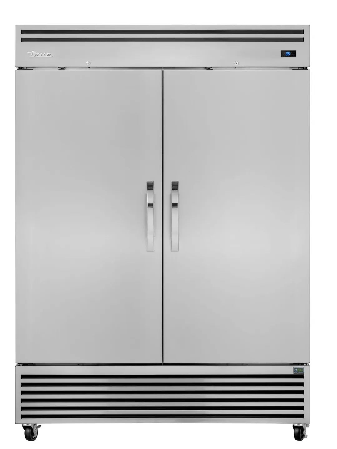 True TGN-2R-2S 48" 2-Solid Door Reach-In Refrigerator, Bottom Mounted, 1/4 HP