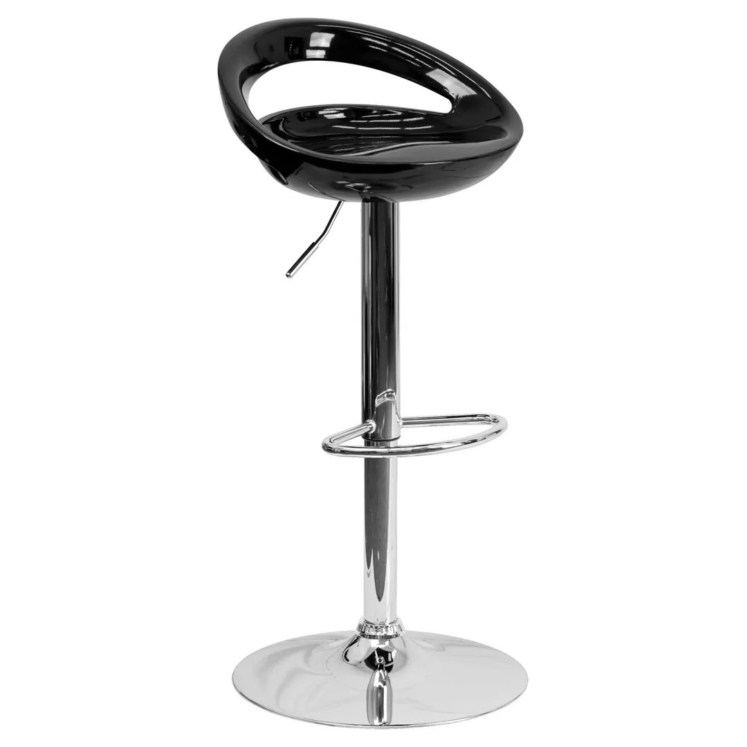 Flash Furniture CH-TC3-1062-BK-GG Indoor Swivel Bar Stool