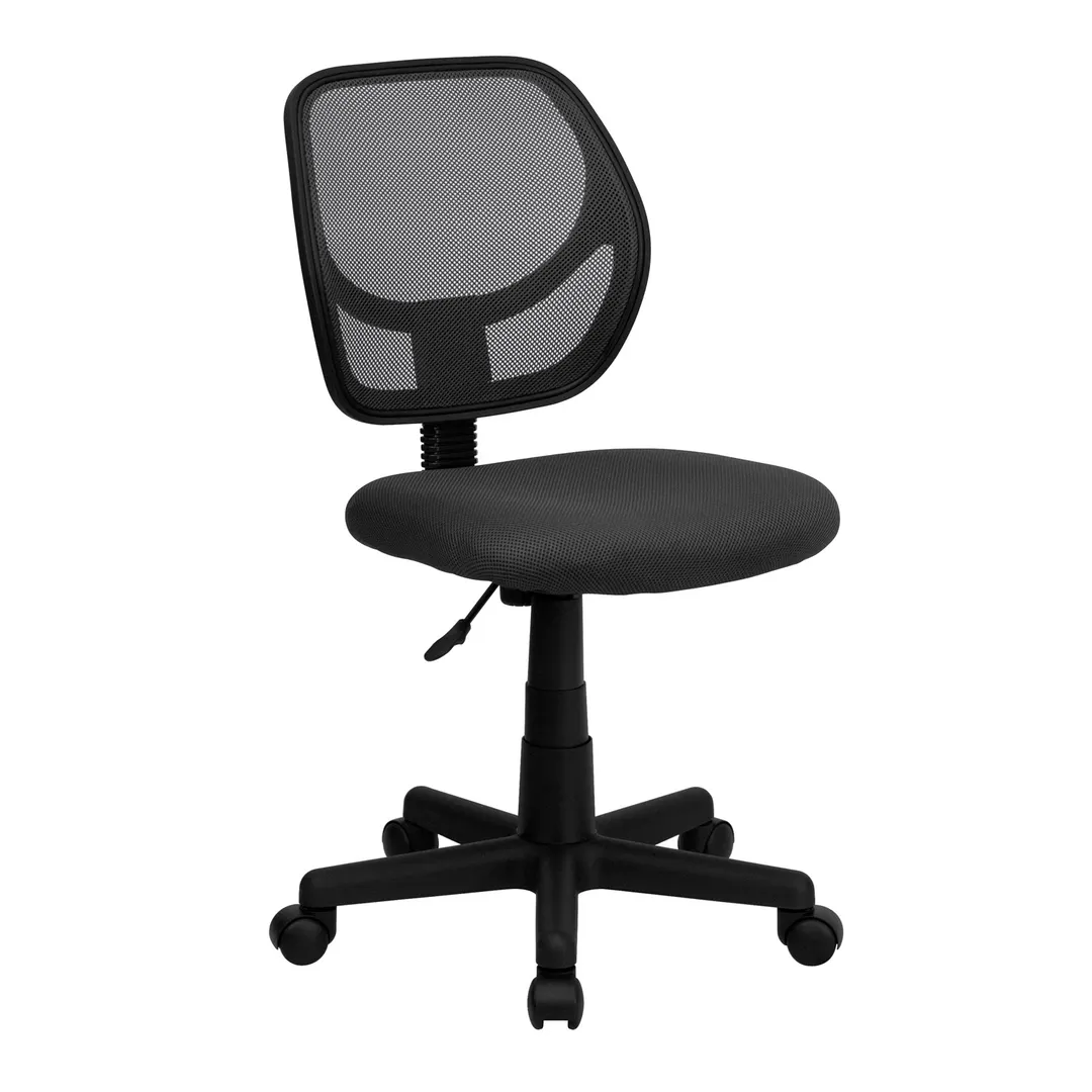 Flash Furniture WA-3074-GY-GG Swivel Task Chair, 30.5"-34.5" Height, 250 lb, Mesh Back, Seat, Base, Casters