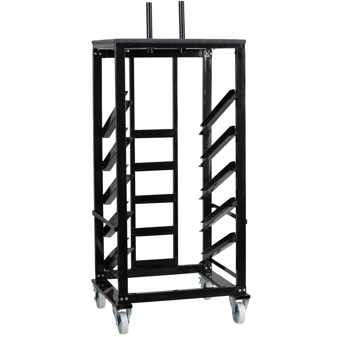 Flash Furniture XA-24-COTA-DY-GG Table Dolly 28.5W×23.25D×79.5H Holds 10 24" Tables GraySteel 5"Casters(2Lock)