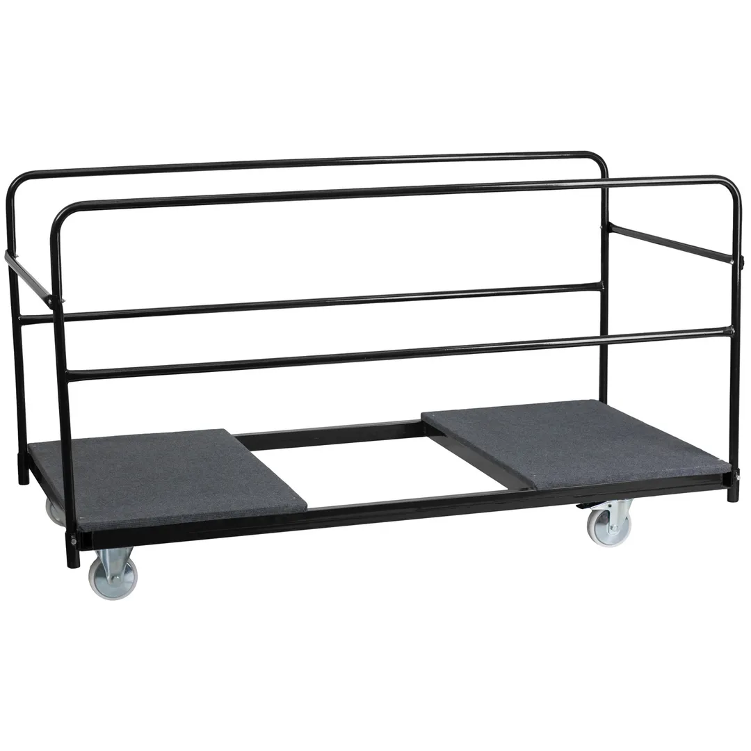 Flash Furniture XA-74-DOLLY-GG Dolly, 74-1/2"W x 36"D x 40-1/2"H, holds 10 tables, gray platform, steel 4x5" casters