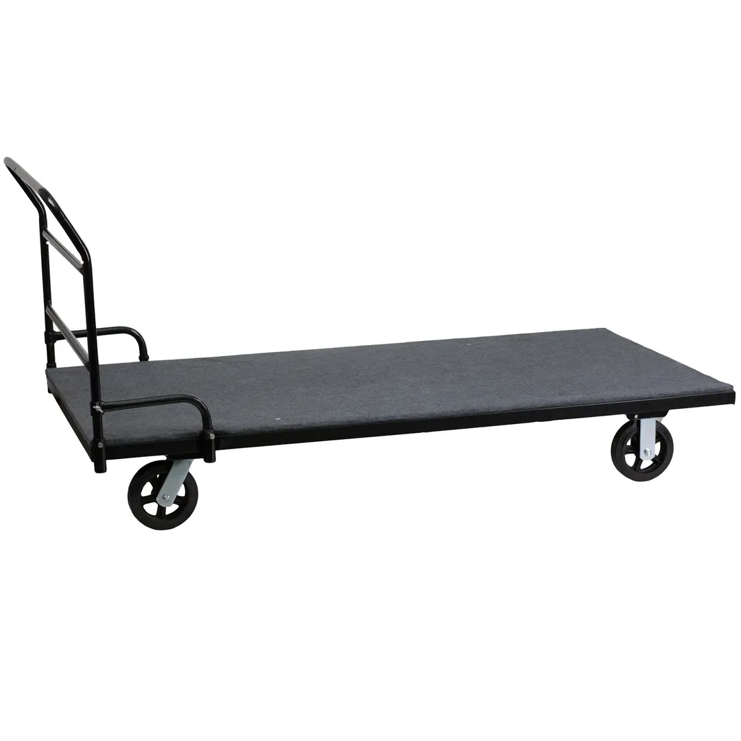 Flash Furniture XA-77-36-DOLLY-GG Folding Table Dolly, 75.5"W x 36"D x 27"H, 10 tables, 4 8" casters, black
