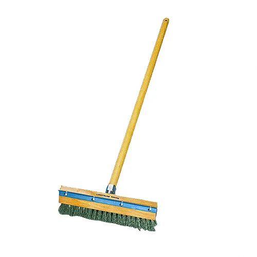 American Metalcraft 1597 Oven Brush 40" Wood Handle 10" Wide Brass Bristles Steel Scraper Hand Wash
