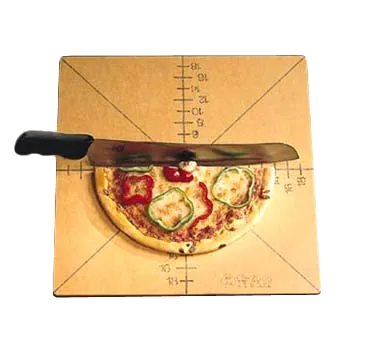 American Metalcraft MPCUT4 Pizza Slice Board & Guide, 20" x 20" 1/4" Wood, 4‑Slice/8‑Slice