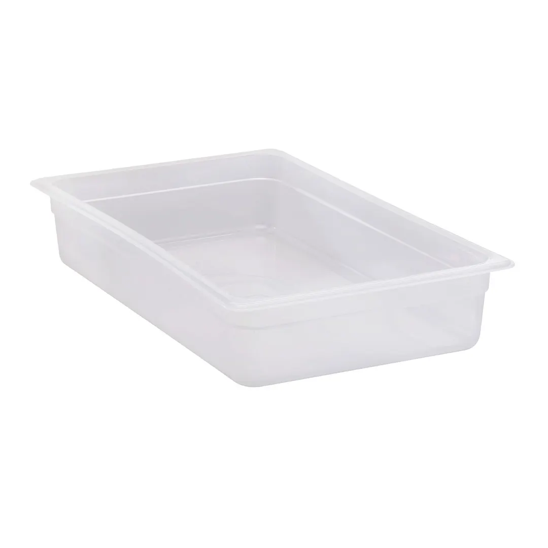 Cambro 14PP190 Full-Size Food Pan, 4" Deep, Translucent Polypropylene, NSF