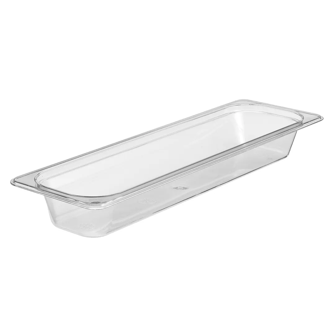 Cambro 22LPCW135 Pan, 3.2 Qt Clear Polycarbonate, 1/2 Size Long, 2½" Deep, NSF