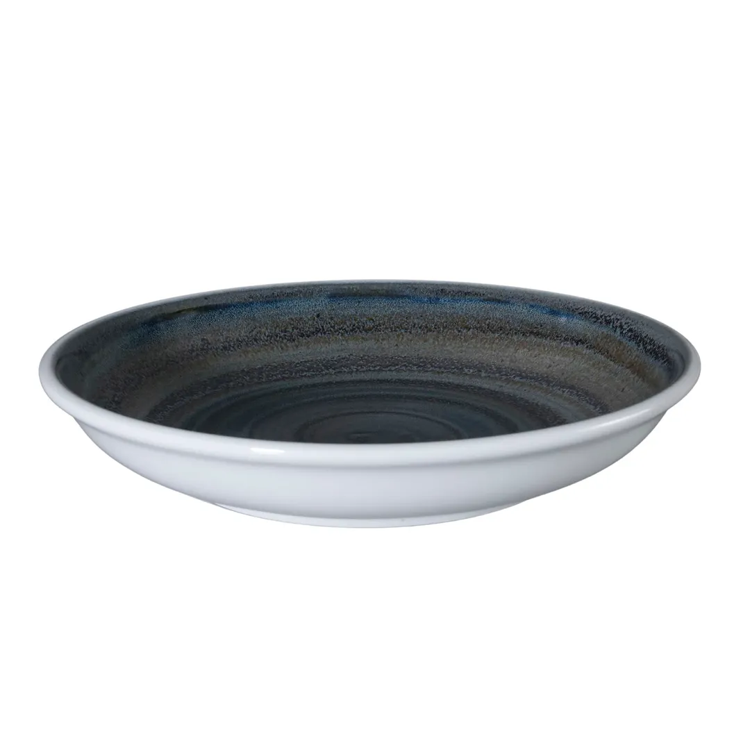 GET PA1004837512 Bowl, 10" 52.4 Oz, Round China, Corona Aqua Lagoon, General Use - 1 Dozen
