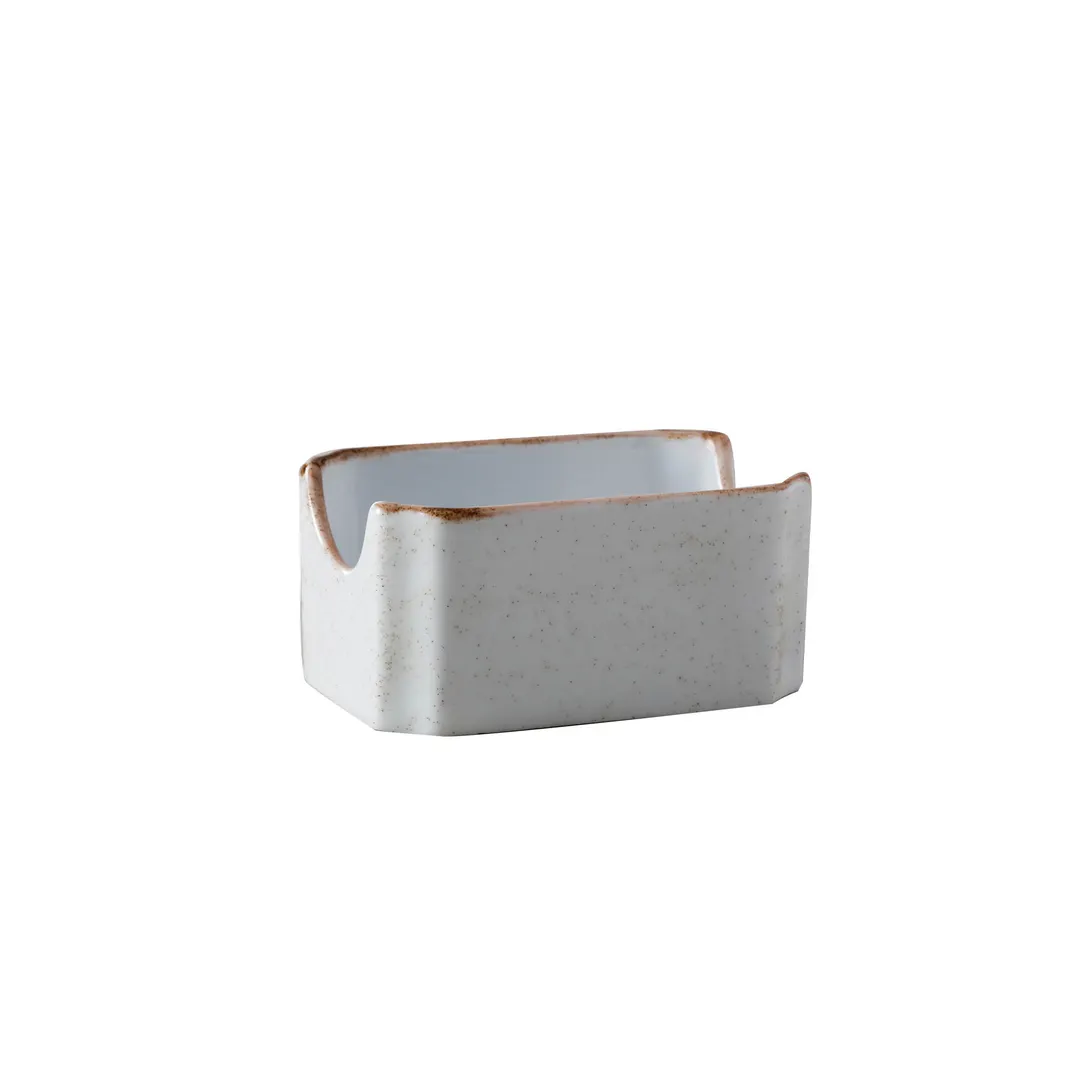GET PA1605909112 - Sugar Packet Holder, 4" x 3", China Material, Artisan Beige Finish - 1 Dozen