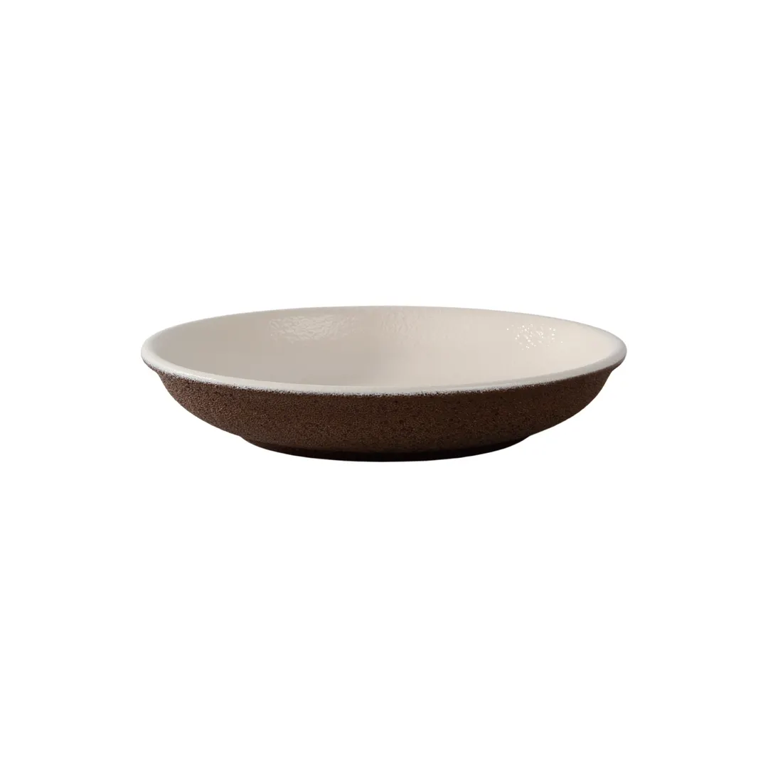 GET PA182I837512TALLER Bowl, 40.4 Oz (1‑1/4 Qt) Round Arrecife Basalto White China - 1 Dozen