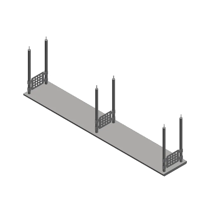 John Boos OSH16FK-18108-CM Heavy Duty Stainless Steel Single Ceiling Mount Overshelf - 108"W x 18"D