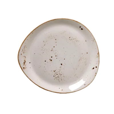 Steelite 11550520 White Ceramic Plate, 12" x 10.875" x 1.125", Vitrified, Oven Safe 530°F - 1 Dozen