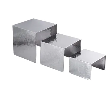 Spring USA XC3198*3 XCESSories Riser Set 8"x8"x8", 7"x7"x6", 6"x6"x4" Stainless Steel - Set