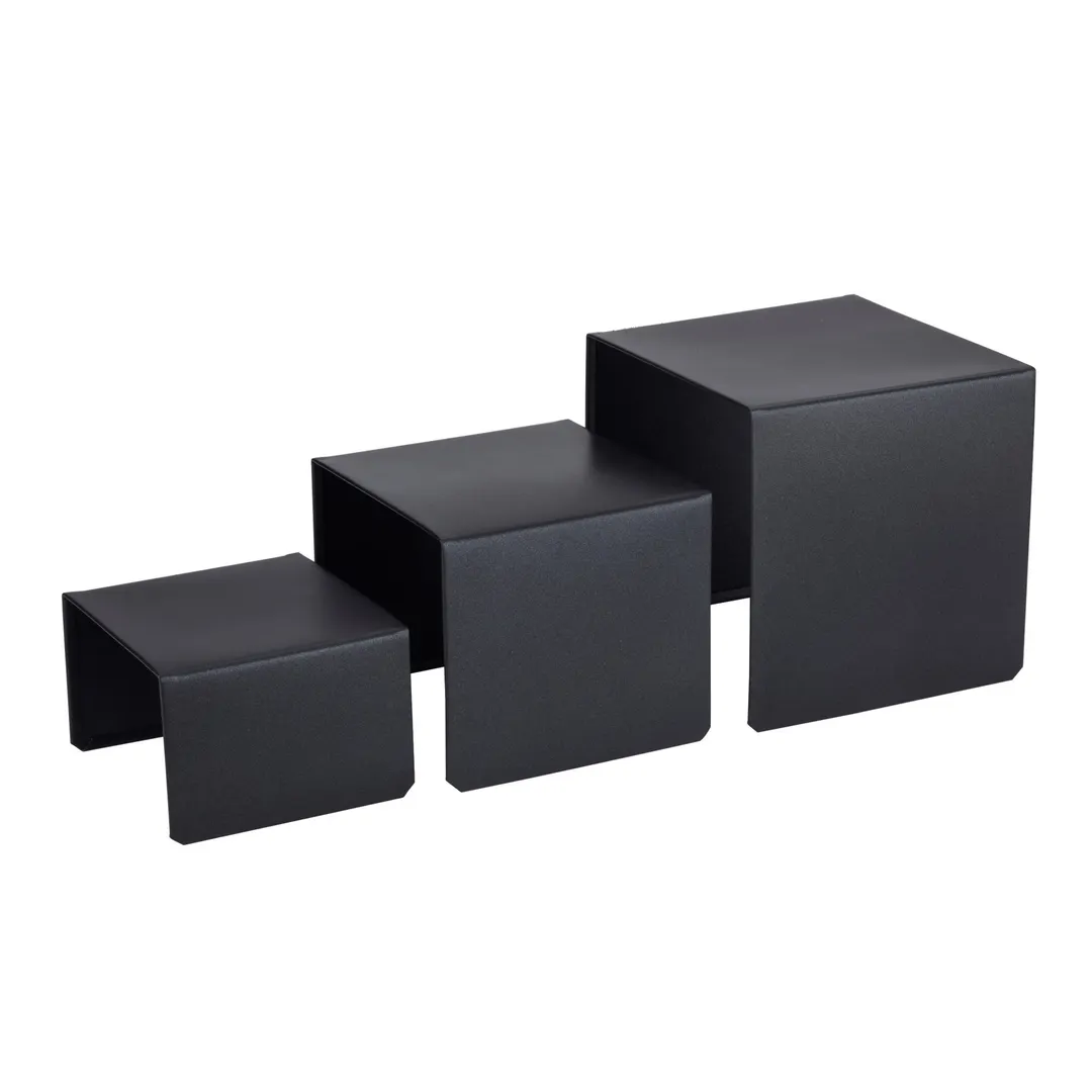 Spring USA XC3200*3 Riser Set, 8"x8"x8", 7"x7"x6", 6"x6"x4", Hammered Steel, Titanium-Coated - Set