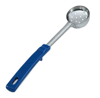 Vollrath 62155 Spoodle Spoon 2 Oz Perforated Stainless Steel 12-1/2" Length Blue Grip ’N Serv Handle