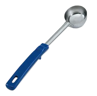 Vollrath 62157 Spoodle 2 Oz Stainless Steel Spoon with Blue Grip N Serv Handle, 12-1/2" Made in USA