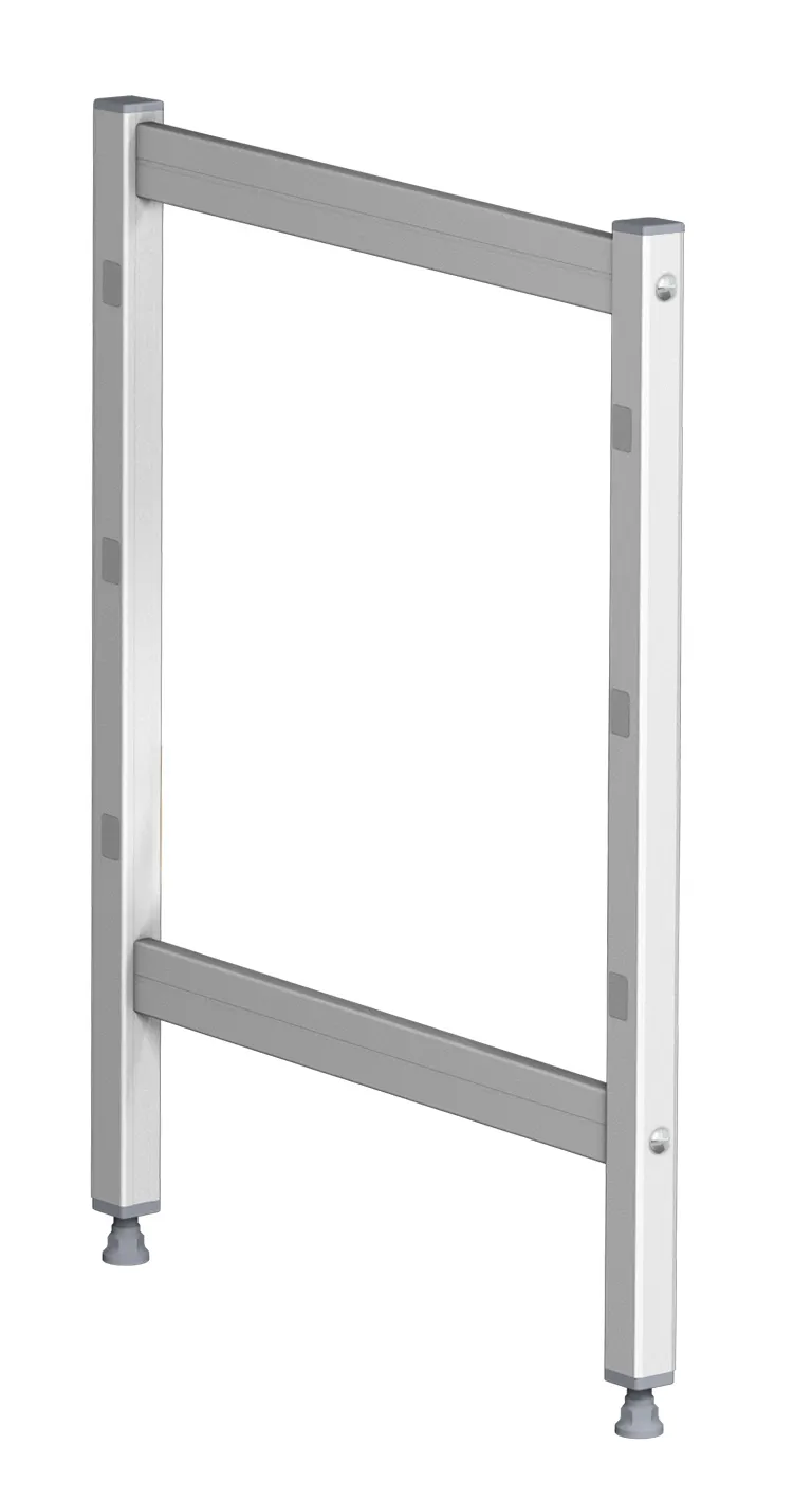 Fermod 6428191-R2 Fermostock Shelving Upright, 24H x 14D, Adjustable Feet, 20 Micron Anodized Aluminum, NSF
