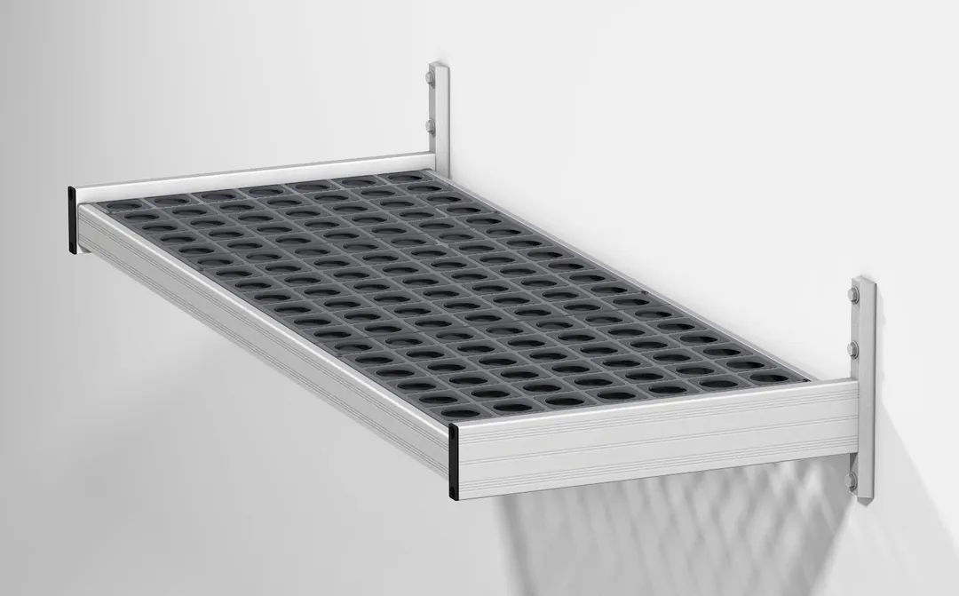 Fermod WSA38 Vented Wall Shelving Unit - 14"D - 52"W