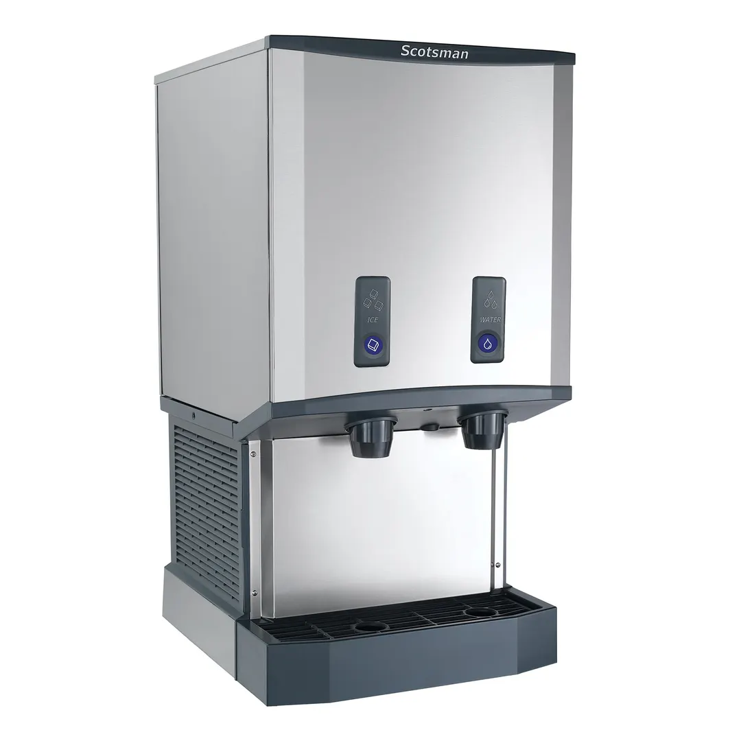 Scotsman HID540WBX-1 21" Ice/Water Dispenser, 500lb/Day Nugget Ice, 40lb Bin, Push‑Btn, AgION, 115V