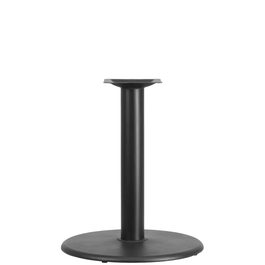 Flash Furniture XU-TR24-GG 24" Round Table Base, 30"H, Cast Iron, Black Powder Coated Finish
