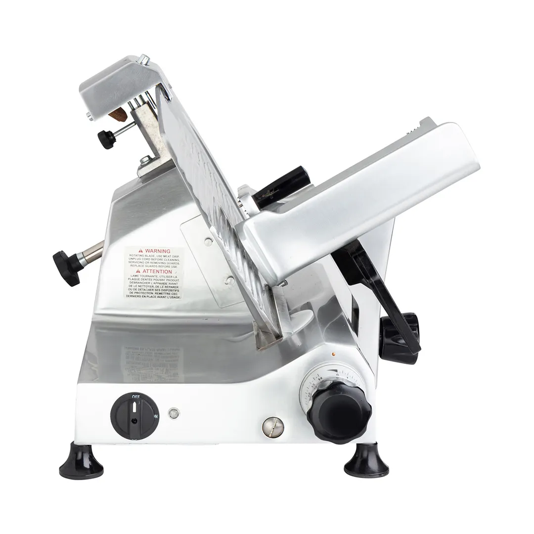AMPTO 250E Countertop Food Slicer, Electric / Gravity Feed 