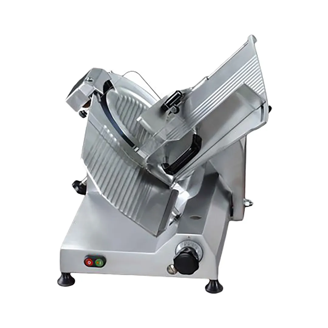 AMPTO 300E 12" Meat Slicer, Slices up to 5/8" Thickness, Anodized Aluminum Construction, 3/8 HP, 120v/60/1-ph