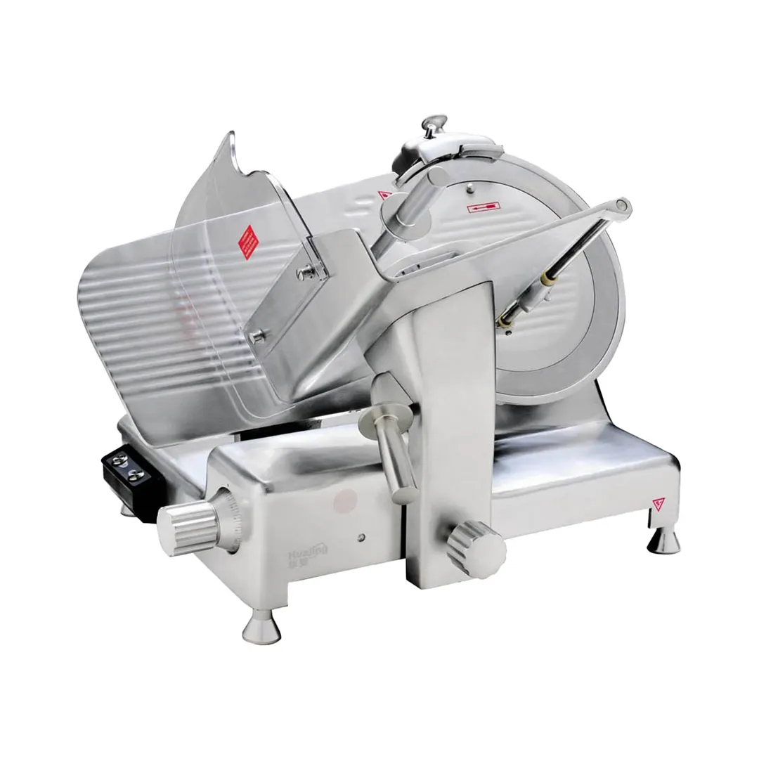 Eurodib HBS350L 14" Manual Feed Meat Slicer, Belt Drive, 1/2 HP, 400W, Anodized Aluminum, Perspex Guard