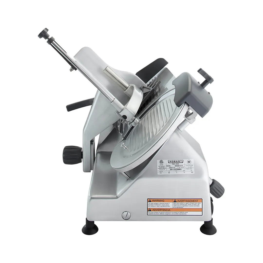 Centerline by Hobart EDGE12-11 - 12" Carbon Steel Meat Slicer, Angle Feed, Belt Drive, 1/2 HP, 120V